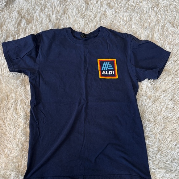 Aldi Tops - Aldi Navy Blue Women's Short Sleeve Tee